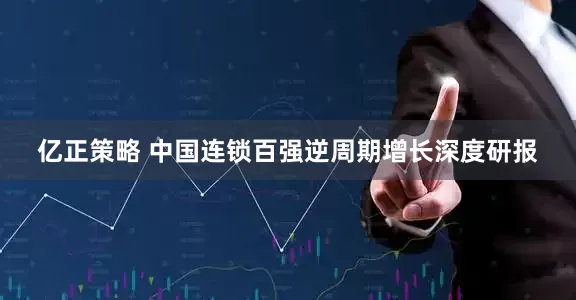 亿正策略 中国连锁百强逆周期增长深度研报